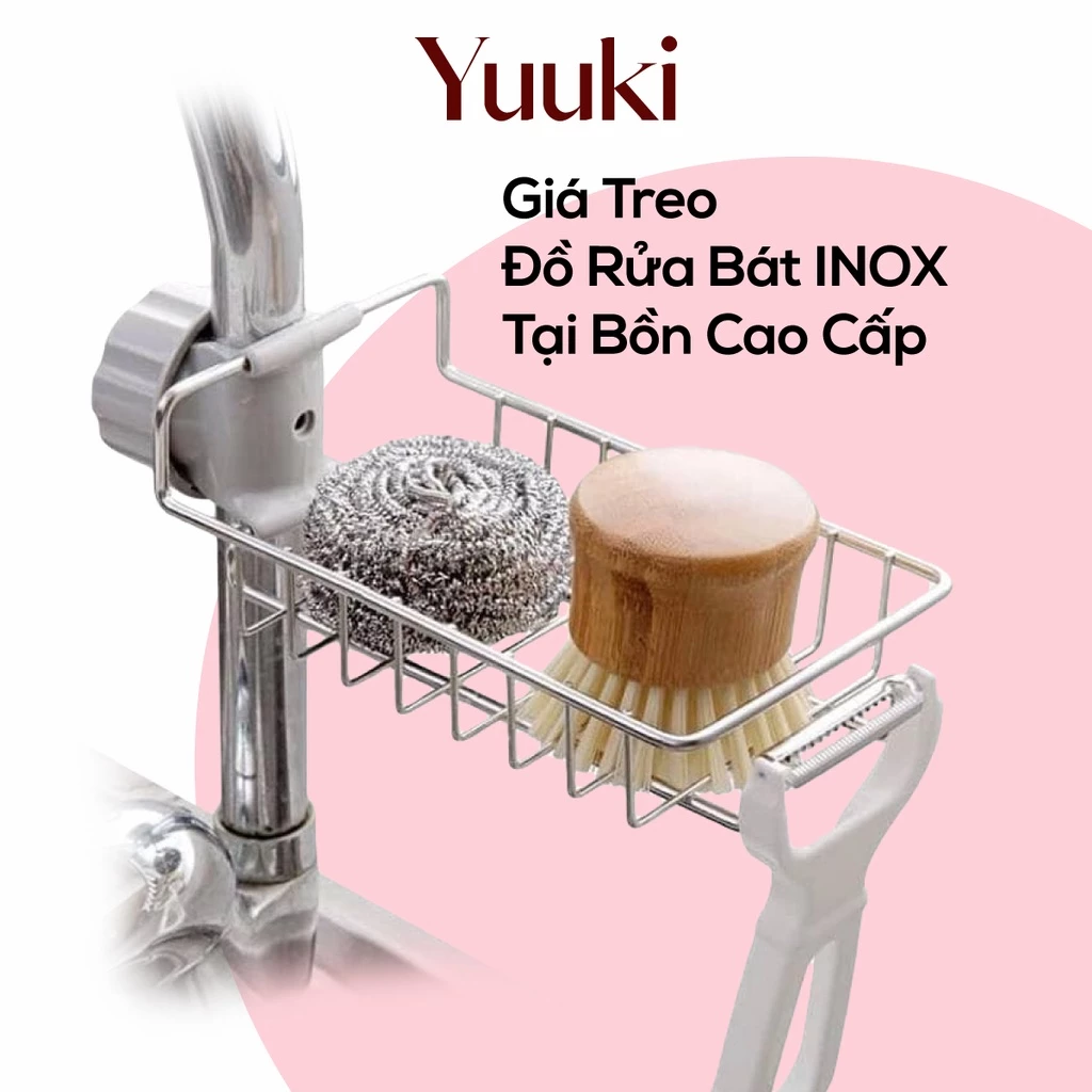 Giá Treo Đồ Rửa Bát INOX Tại Bồn Cao Cấp #C144