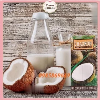 Nước Cốt Dừa Thái Lan Chaokoh Hộp 1Lit - Coconut Milk Loại Ngon Nhất 1L Chaokoh