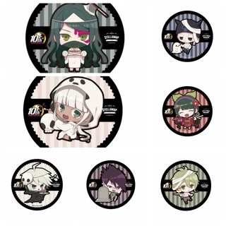 (VIỀN ĐEN) Huy hiệu IN HÌNH Danganronpa game chibi quà tặng dễ thương tiện lợi