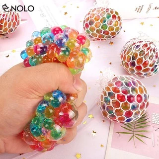 Đồ Chơi Bóng Lưới Bóp Nắn Mesh Quishy Ball Giải Tỏa Stress Đường Kính 6cm Chất Liệu Nhựa Dẻo