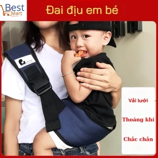 Đai địu em bé CHỐNG GÙ chất liệu cotton/ đai địu trẻ sơ sinh đa năng siêu tiện lợi