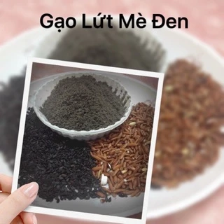 1kg Bột gạo lứt huyết rồng mix mè đen Healthy rang xay thơm ngon, giảm cân, lợi Sữa có video (Nhận mix các loại hạt)