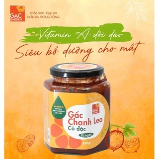 Gấc chanh leo đường phèn cô đặc Gấc Garden vừa vị hũ 550g