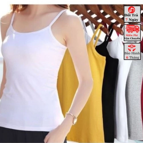 ⚡BIG SALE⚡ Áo Thun Hai Dây Nữ ,💥CÓ SIZE ĐẠI💥Áo Thun Cotton 2 Dây Nữ BODY, Mềm Mại Thỏa Mái Chely_fashion