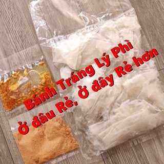 Combo 8 bịch bánh tráng phơi sương muối nhuyễn dầu tỏi