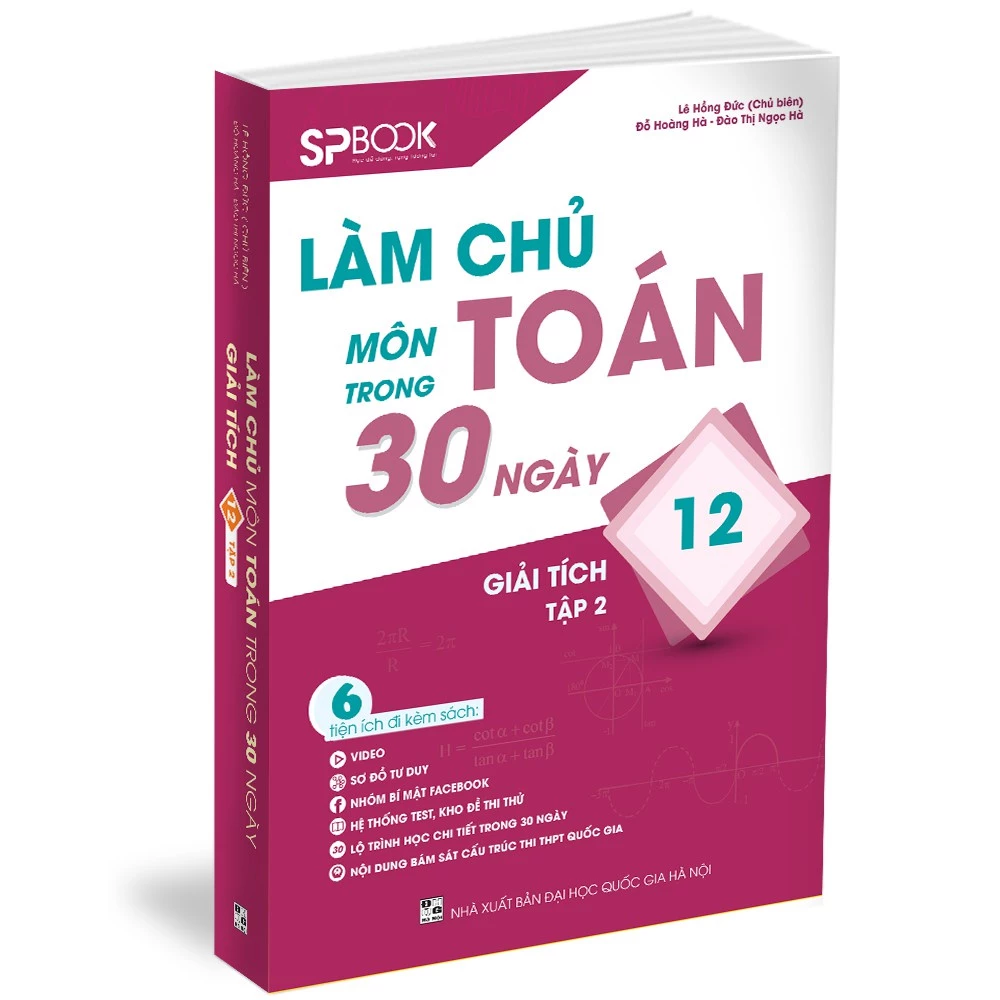 Sách - Làm chủ môn Toán trong 30 ngày Giải tích 12 - quyển 2