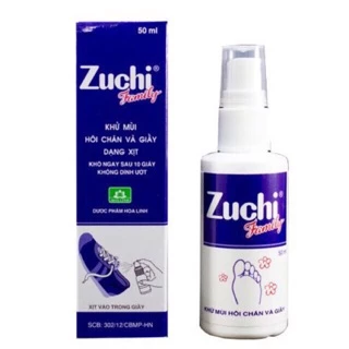 [ĐỔ BUÔN] Zuchi Family Khử Mùi Hôi Giày Giảm Tiết Mồ Hôi Giá Rẻ- Xịt giầy Zuchi family lọ 50ml