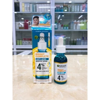 Serum Giảm Mụn Mờ Thâm Garnier Bright Complete Anti Acnes Booster 30ml Chính Hãng Công Ty