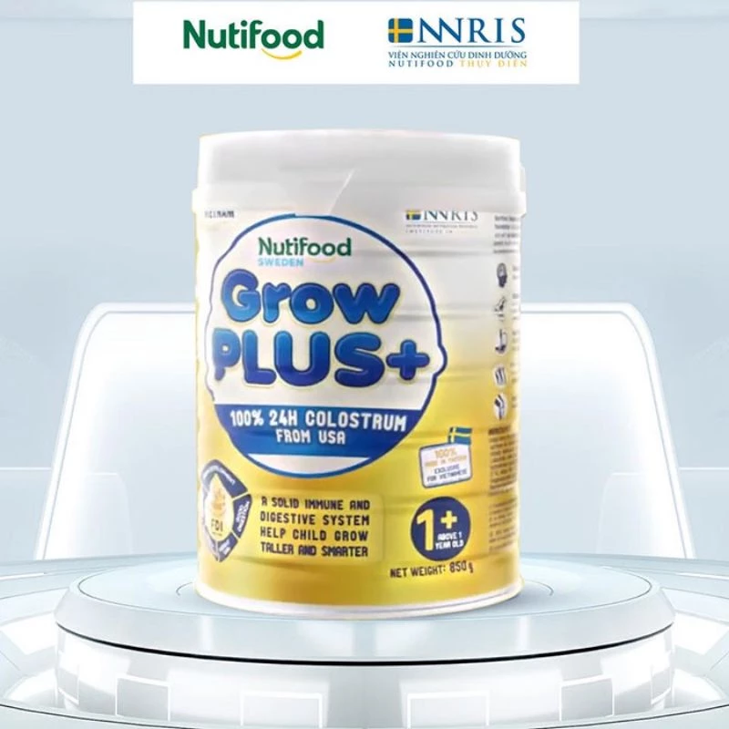 Sữa bột nutifood Grow Plus+ vàng 0+ 800g