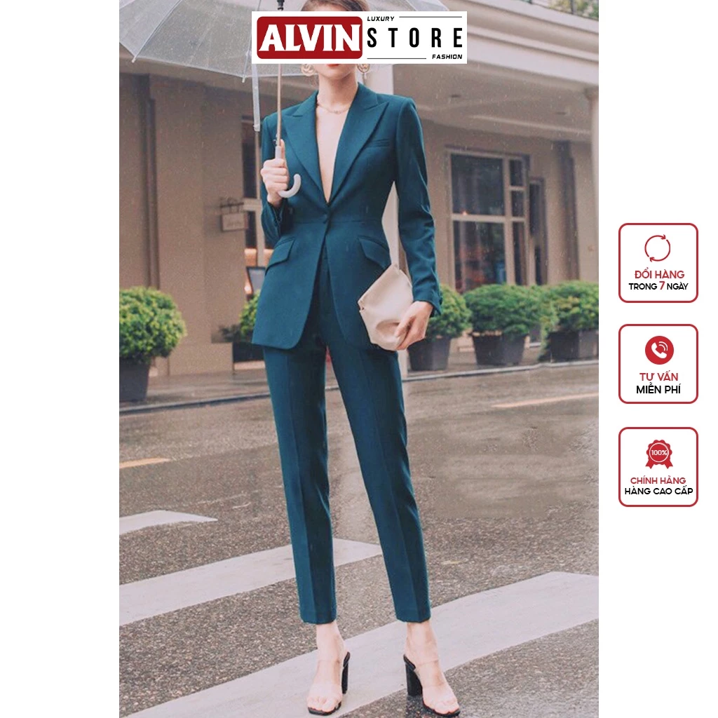 Áo Quần Kiểu Áo Vest Tay Dài Quần Tây Alvin Store 2758