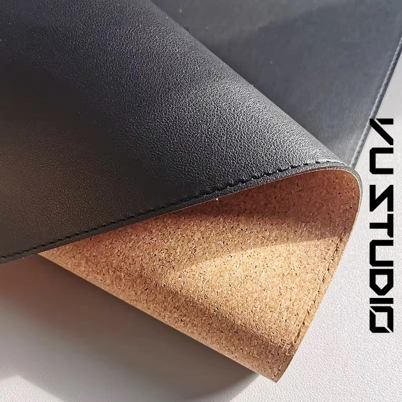 Vu Studio - Pad da, thảm da trải bàn loại dày, khâu viền, hai mặt kiêm lót chuột