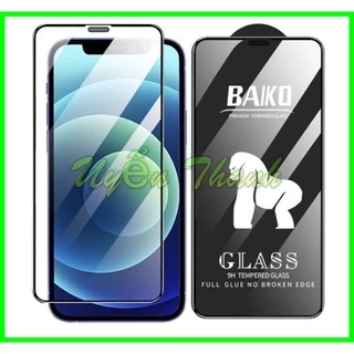 Cường lực Baiko Full màn Chống bụi màng loa iphone 6 7 8 6P 7P 8P X XS XR XSMax 11 12 13 Pro Max