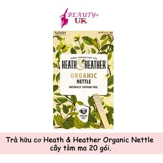 Trà hữu cơ Heath & Heather Organic Nettle cây tầm ma 20 gói