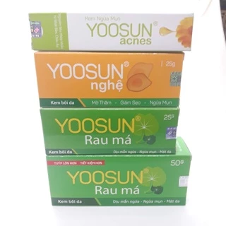 Kem Bôi Da Yoosun Nghệ - Rau Má - Acnes - Ngăn Ngừa Mụn, Giảm Thâm, Mát Da Từ Thảo Dược