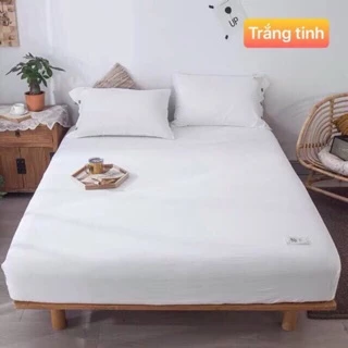 Bộ chăn ga và vỏ gối 💥FreeShip💥 set 4 món cotton TC hỗ trợ bo chun