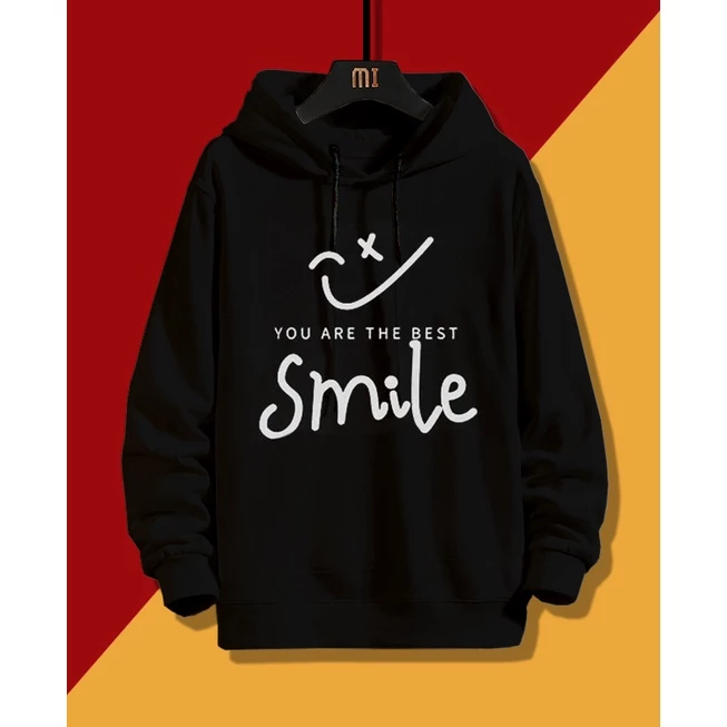 Áo Hoodie Unisex Nam Nữ, Họa Tiết Mặt Cười Smile, Thời Trang TinaStore