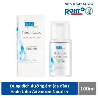 Dung dịch dưỡng ẩm tối ưu Hada Labo Advanced Nourish Hyaluron Lotion da dầu- trắng 100ml