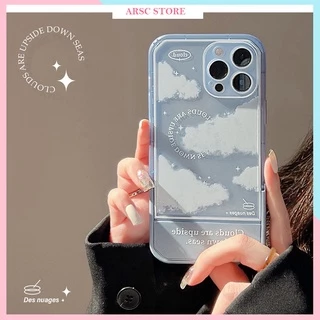 Ốp lưng iphone Clouds đơn giản và cao cấp cho Iphone 7 8 Plus SE X XS XS Max 11 12 13 14 15 Pro Max Plus