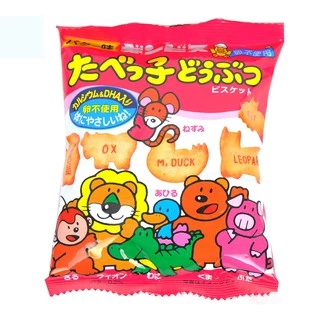 [Tách lẻ] Bánh ăn dặm hình thú Ginbis của Nhật cho bé 8M+ (27g)