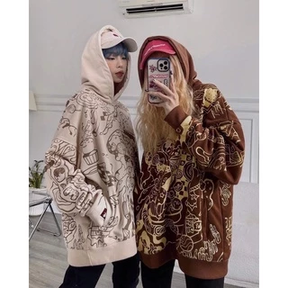 Áo Hoodie Doodles Uncover Vải Chân Cua Mặc Ngầu