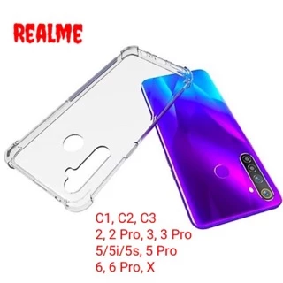 Ốp Điện Thoại Dẻo Trong Suốt Chống Sốc Cho Realme C17 C11 C12/C15 C3 C2 C1 7 7i 6 6i/5/5i/5s 5 Pro 3 2 X