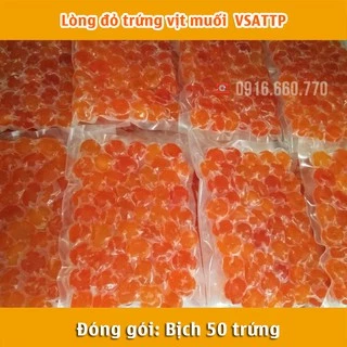 300 Lòng đỏ trứng vịt muối VSATTP Size 14-15gram/trứng