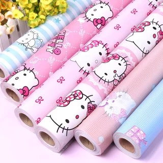 Giấy Dán Tường Hello Kitty khổ rộng 45cm (Giá 1 Mét) PK010