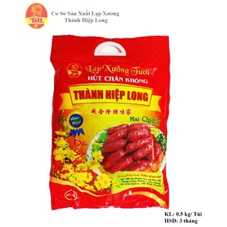 Lạp xưởng tươi Mai Quế Lộ Sóc Trăng - Thành Hiệp Long - Hút chân không Túi 500gr