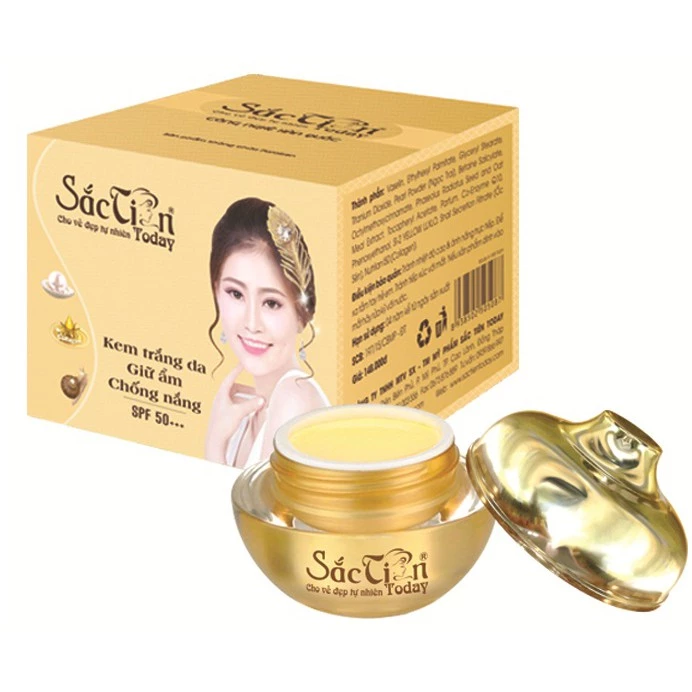 KEM TRẮNG DA - GIỮ ẨM - CHỐNG NẮNG  25g Sắc Tiên Today