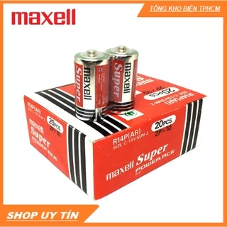 Pin Trung size C MAXELL R14(AR) vỉ 2 viên 1.5V (Nhập Khẩu Indonesia)