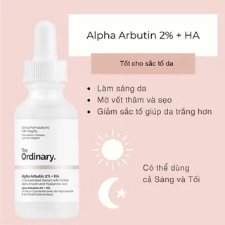 Tinh chất dưỡng trắng Alpha Arbutin 2% + HA - The Ordinary 30ml