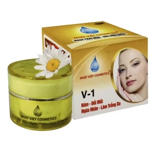 KEM NÁM ĐỒI MỒI NGỪA NHĂN LÀM TRẮNG DA NGỌC TRAI ĐEN SỮA ONG CHÚA V1 NHẬT VIỆT COSMETICS 6G