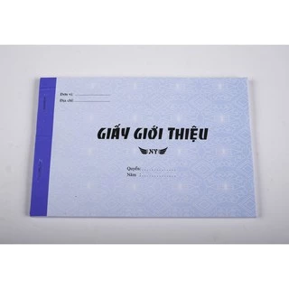 Giấy giới thiệu 1 liên 13x19cm (50 tờ)