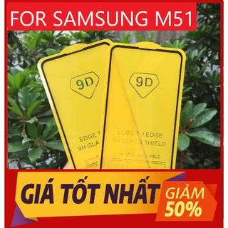 Kính cường lực FULL MÀN 9D Samsung M51 full keo thế hệ mới kèm phụ kiện dán