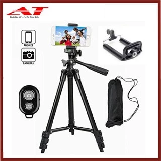 Gậy chụp hình Tripod 3110, Tripod 3120 tặng túi dây rút và kẹp điện thoại kèm remote