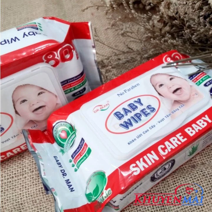 FREE SHIP - Khăn giấy ướt BABY loại 100 tờ / 1 gói hàng có mùi thơm an toàn cho sức khỏe