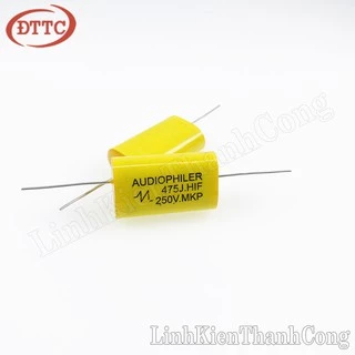 Tụ AUDIOPHILER 4.7uF 250V 475J Màu Vàng