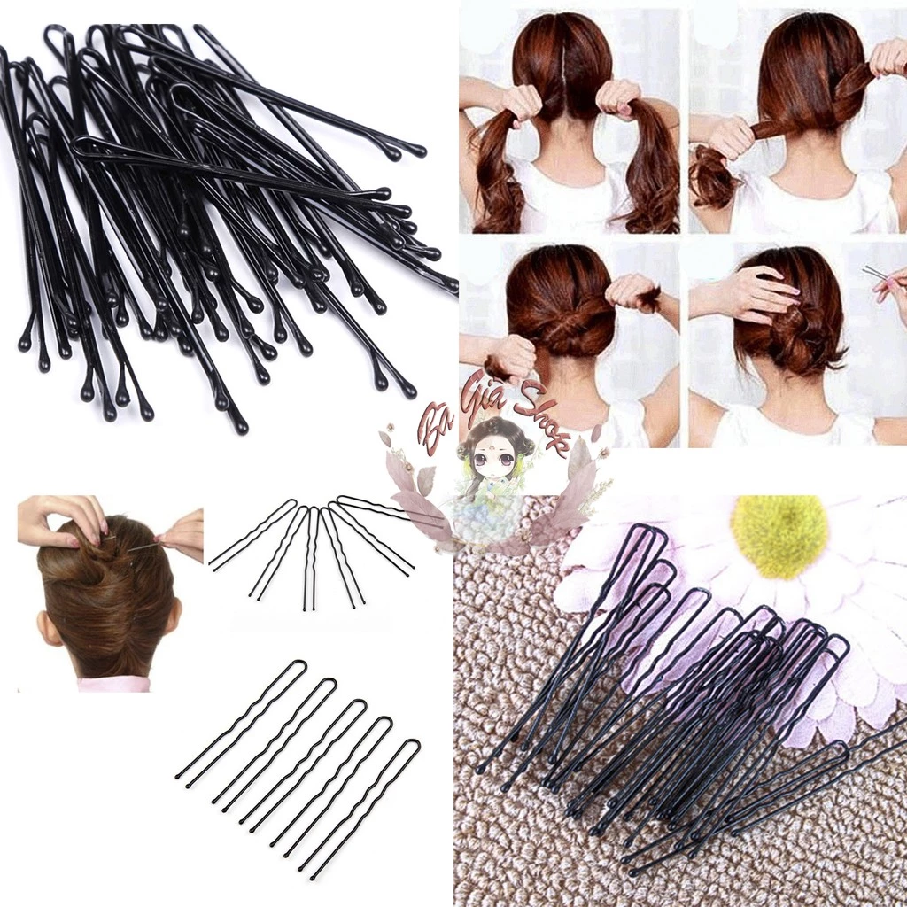 Gói 20 kẹp tăm kẹp chữ U dùng trong tạo kiểu tóc