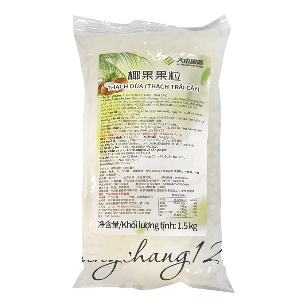 Thạch dừa giòn ăn liền Chago 1.5kg