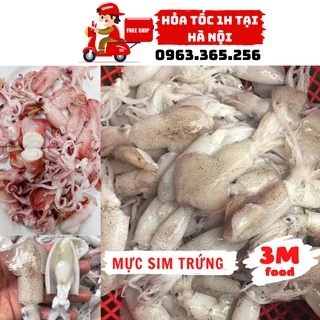 Mực sim trứng khay 500gr vừa vặn cho một miếng ăn rất ngon [ Hỏa tốc tại Hà Nội ] 3M FOOD HS