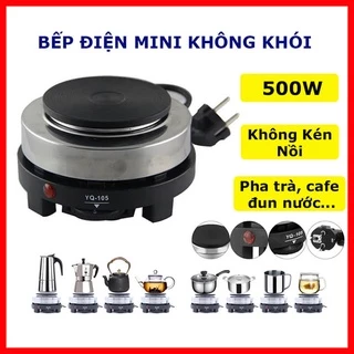 Bếp Điện Đa Năng Mini 500W Không Kén Nồi Chuyên Dùng Cho ấm Moka Pot, Bếp điện pha trà, Cafe -Phích Cắm Châu Âu