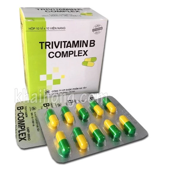 Viên uống Trivitamin 3B - Hộp 100 viên - Vitamin B1 - B6 - B12