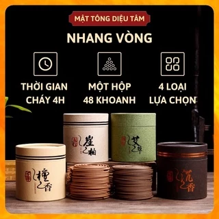 Nhang trầm vòng hương thảo mộc thơm đặc biệt - chuyên dùng cho lư xông trầm