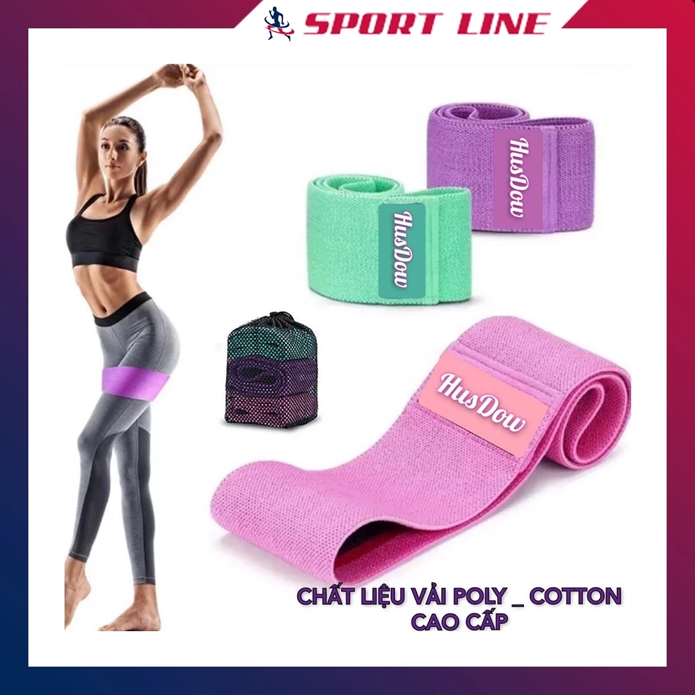 Dây kháng lực, dây kháng lực tập mông, dây kháng lực Miniband, Gym, Yoga Thể Thao Tại Nhà [Vải Polyester]