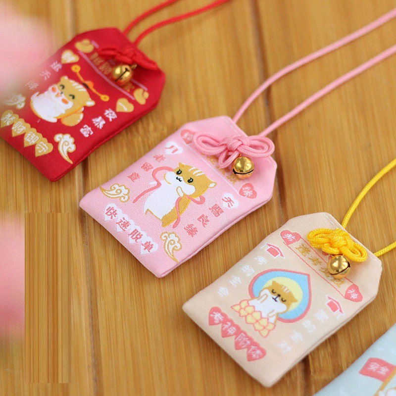 Túi Phước May Mắn Omamori tặng Đá Ngũ Sắc