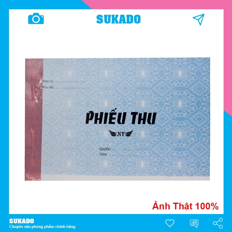 Phiếu thu 1liên-2 liên 3 liên khổ 13x19mm SUKADO