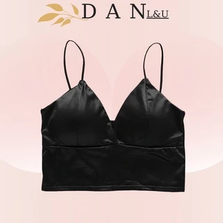 Áo Bra Satin Bản To Phi Bóng 2 Dây Cài Sau DAN L&U 264