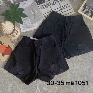 Quần Short Jean Nữ Bigsize Lưng Cao Rách Kiểu Ms1051