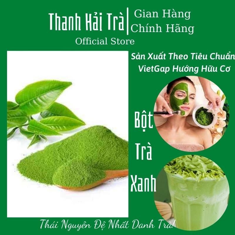 Bột Trà Xanh Bột Nguyên Chất Gói 1 Kg Bột Matcha Handmade 100%