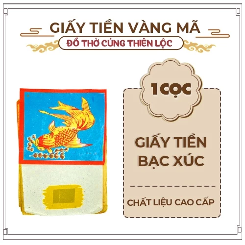 Giấy Tiền Bạc Xúc Cao Cấp Hàng Mã Đồ Thờ Cúng Thiên Lộc - Bó 10 Xấp